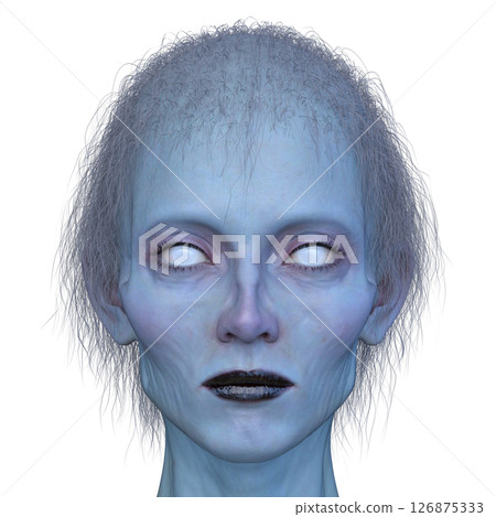 female zombie face 126875333