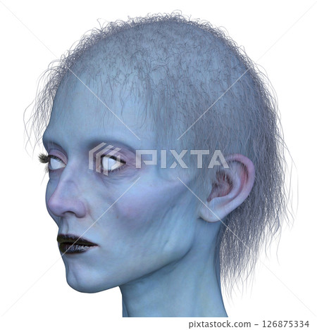 female zombie face 126875334