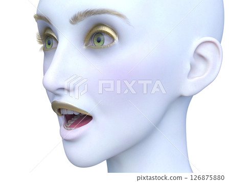 Close-up of a woman's face Close-up of a woman's face 126875880