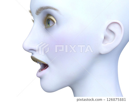 Close-up of a woman's face Close-up of a woman's face 126875881