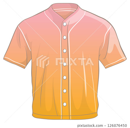 Gradient Baseball Jersey Vector Illustration Gradient Baseball Jersey Vector Illustration 126876450
