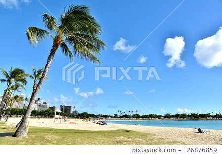Blue sky and sea 126876859