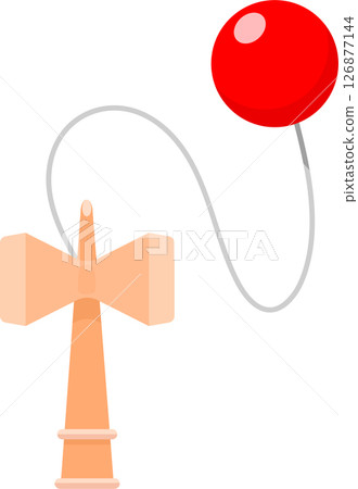 Illustration of Kendama | Traditional Japanese toys, Japanese-style toys, for New Year's and old-fashioned play scenes 126877144