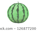 Round watermelon illustration 126877200