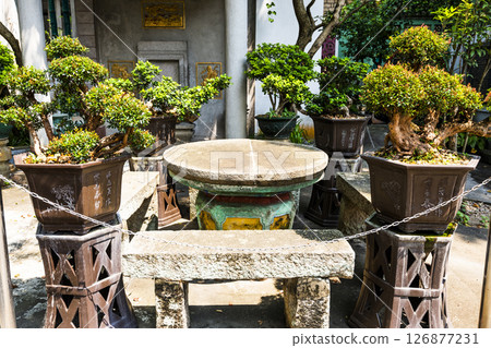 The site where the Treaty of Mong-Ha was signed between China and America by Pou Chai Temple (Kun Iam Tong), a famous Historic Site in Macau. The site where the Treaty of Mong-Ha was signed between China and America by Pou Chai Temple (Kun Iam Tong), a famous Historic Site in Macau. 126877231