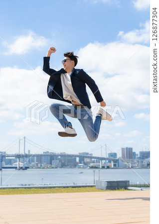Male Jump Male Jump 126877304