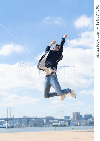 Male Jump Male Jump 126877305