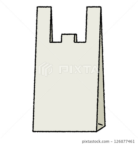 簡單的塑膠袋插圖 126877461