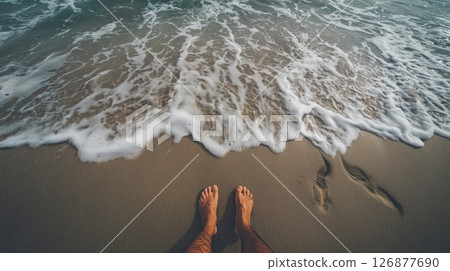 Ocean Foam at Your Feet 126877690