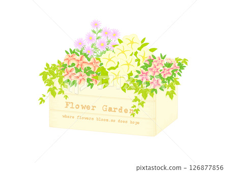 木製種植園園藝插圖 126877856