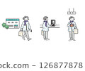 Senior woman visiting the hospital 126877878