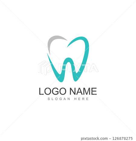 w dental logo vector illustration icon w dental logo vector illustration icon 126878275