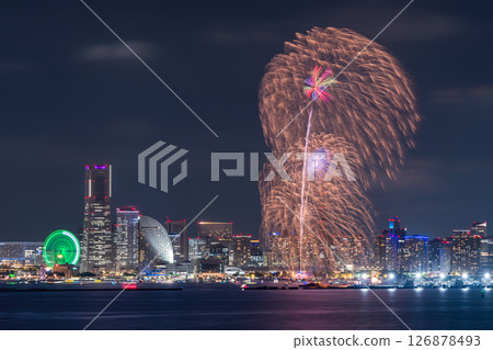 Kanagawa Prefecture: Yokohama Port Opening Festival and Fireworks 126878493