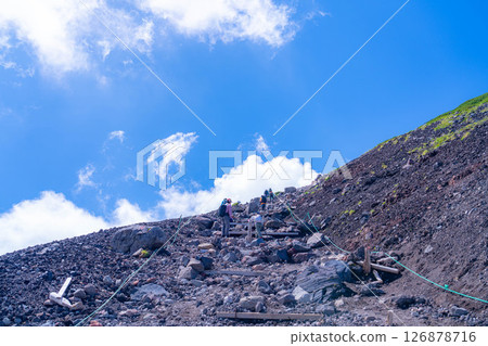 [夏季登山]夏季的乘鞍山登山風景[長野縣] 126878716
