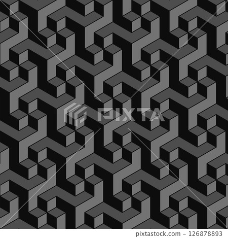 Stacked cubes seamless background material swatch compatible rectangle texture shadow black monochrome Stacked cubes seamless background material swatch compatible rectangle texture shadow black monochrome 126878893