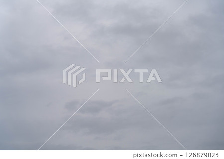 [Image of rainy season sky] Overcast sky [Nagano Prefecture] 126879023