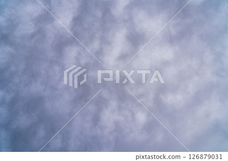 [Image of rainy season sky] Overcast sky [Nagano Prefecture] 126879031
