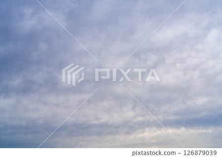 [Image of rainy season sky] Overcast sky [Nagano Prefecture] 126879039