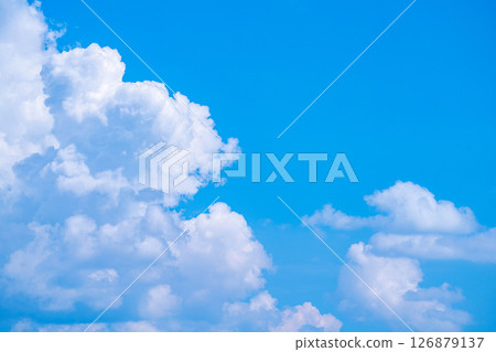 [夏季素材] 夏日天空積雨雲的圖像素材 [長野縣] 126879137