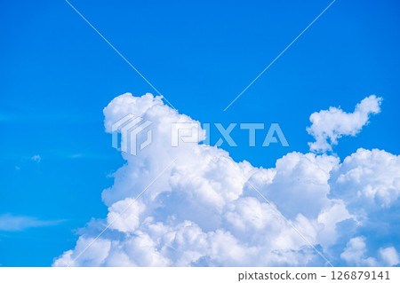 [夏季素材] 夏日天空積雨雲的圖像素材 [長野縣] 126879141