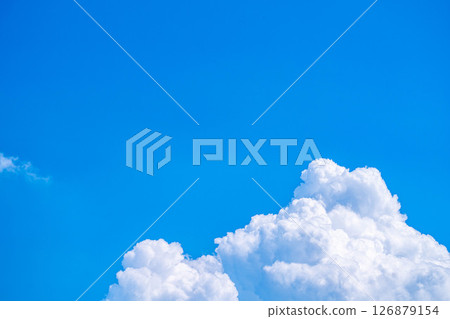 [夏季素材] 夏日天空積雨雲的圖像素材 [長野縣] 126879154