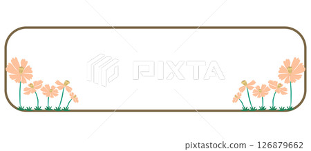 modern banner decorated with flower arrangement 126879662