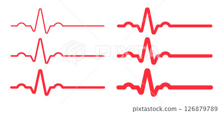 heart, heartbeat, vector 126879789