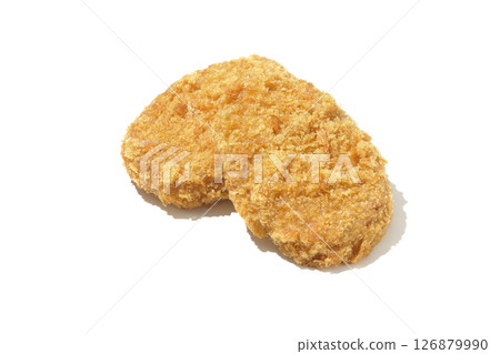 Beef croquette photographed on white background Beef croquette photographed on white background 126879990