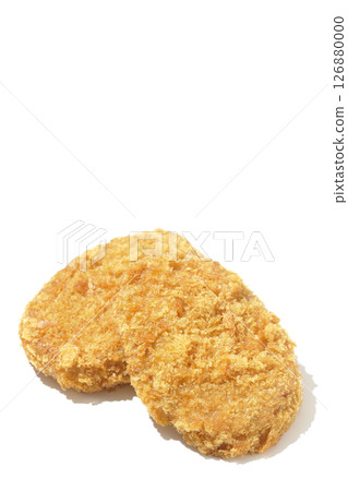 Beef croquette photographed on white background Beef croquette photographed on white background 126880000