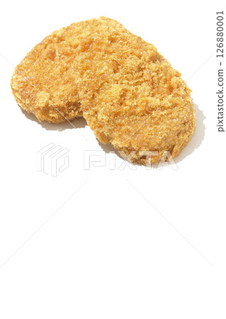 Beef croquette photographed on white background Beef croquette photographed on white background 126880001