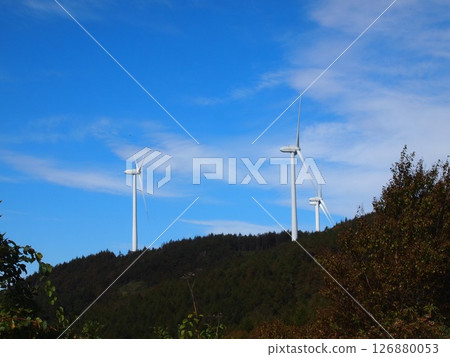 Wind power generation at Himegami Wind Park 126880053