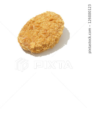Beef croquette photographed on white background Beef croquette photographed on white background 126880123