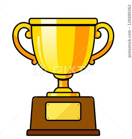 Trophy Gold Illustration Trophy Gold Illustration 126880362