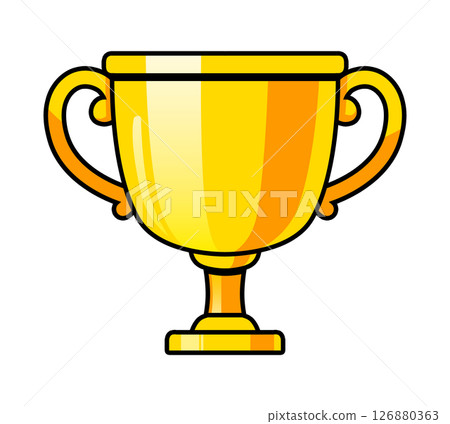Trophy Gold Illustration 126880363