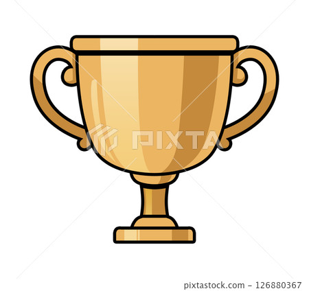 Trophy Bronze Illustration material 126880367