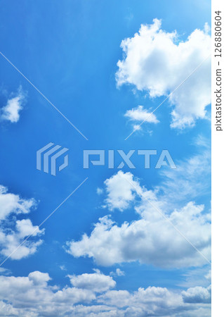 Summer blue sky and clouds 126880604
