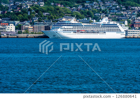 Nagasaki Port Cruise Ship (Regatta) from the opposite shore [Nagasaki City] 126880641