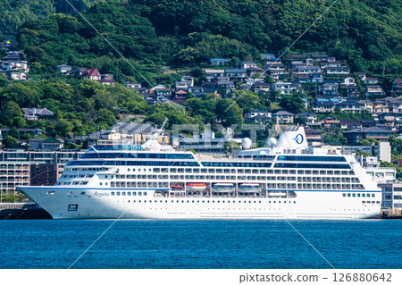 Nagasaki Port Cruise Ship (Regatta) from the opposite shore [Nagasaki City] 126880642