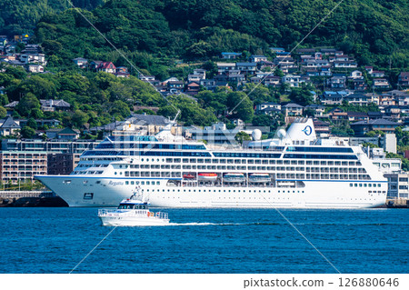 Nagasaki Port Cruise Ship (Regatta) from the opposite shore [Nagasaki City] 126880646