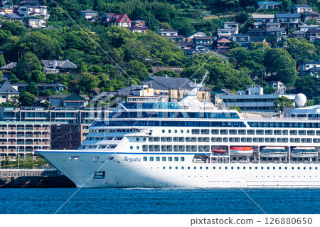 Nagasaki Port Cruise Ship (Regatta) from the opposite shore [Nagasaki City] 126880650