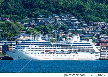 Nagasaki Port Cruise Ship (Regatta) from the opposite shore [Nagasaki City] 126880657