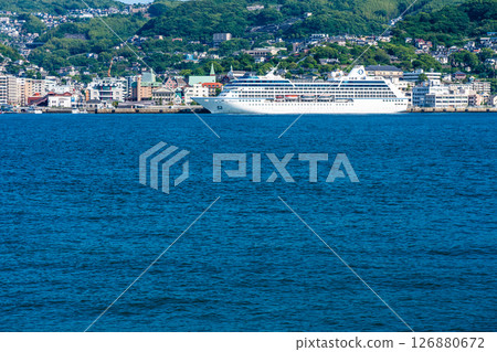 Nagasaki Port Cruise Ship (Regatta) from the opposite shore [Nagasaki City] 126880672