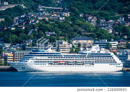 Nagasaki Port Cruise Ship (Regatta) from the opposite shore [Nagasaki City] 126880691
