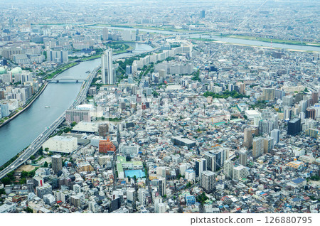 Cityscape from Above Tokyo Skytree in Japan 126880795