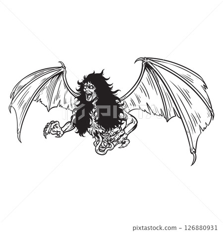 Philippine ancient creature called the Mananangal or Aswang 126880931