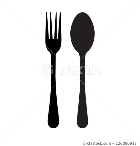Fork and spoon Icon Fork and spoon Icon 126880932