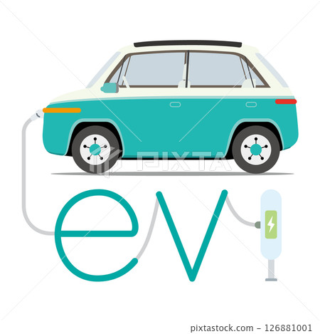 Charging electric car_Eco car 126881001