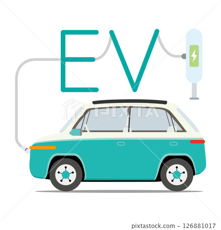 Charging electric car_Eco car Charging electric car_Eco car 126881017