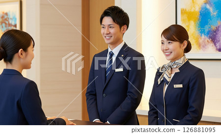 飯店工作人員：微笑周到的服務 126881095