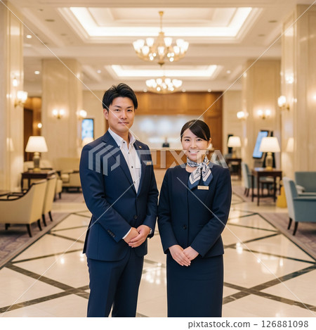 Hotel concierge: smiles and professionalism Hotel concierge: smiles and professionalism 126881098